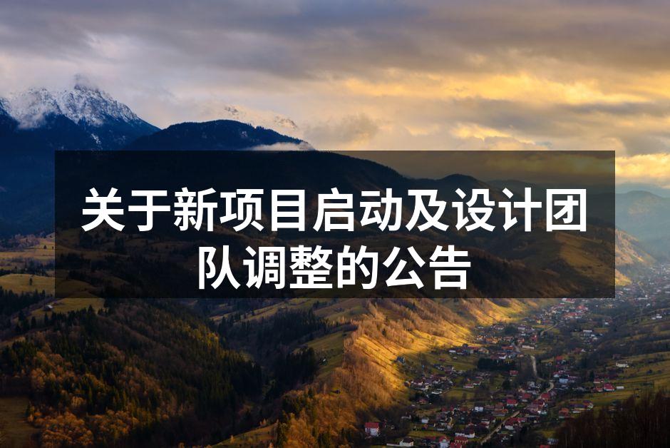 新项目团队合影